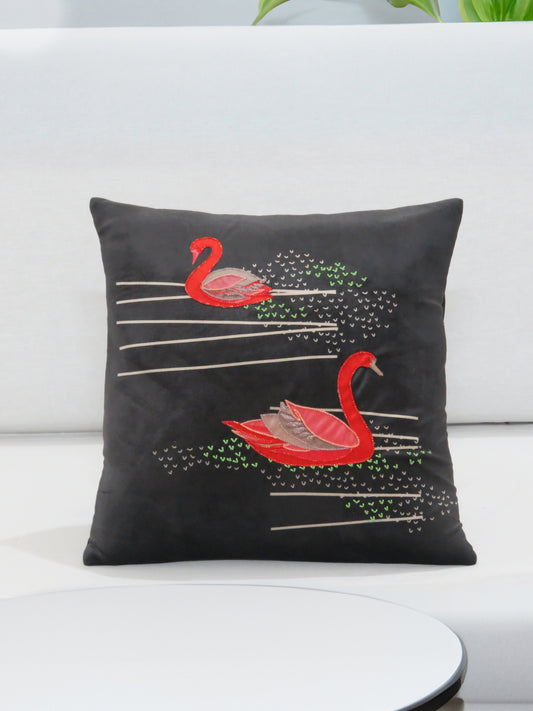 Midnight Harmony Velvet Cushion Cover 16x16 Inch