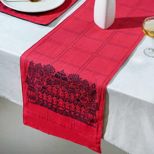 The Temple's Grace cotton Table runner 12x48 Inch