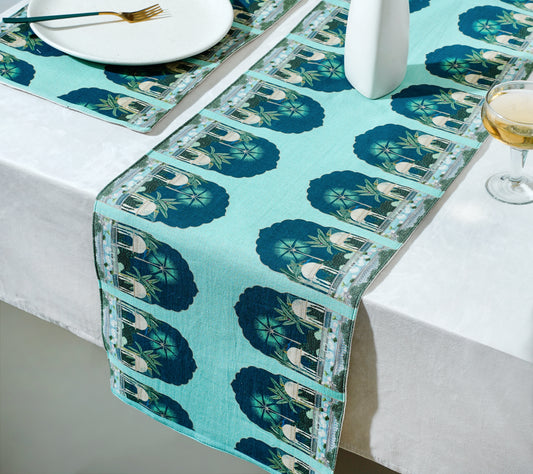 "Royal Opulence" Cotton Table Runner 12x48 Inch