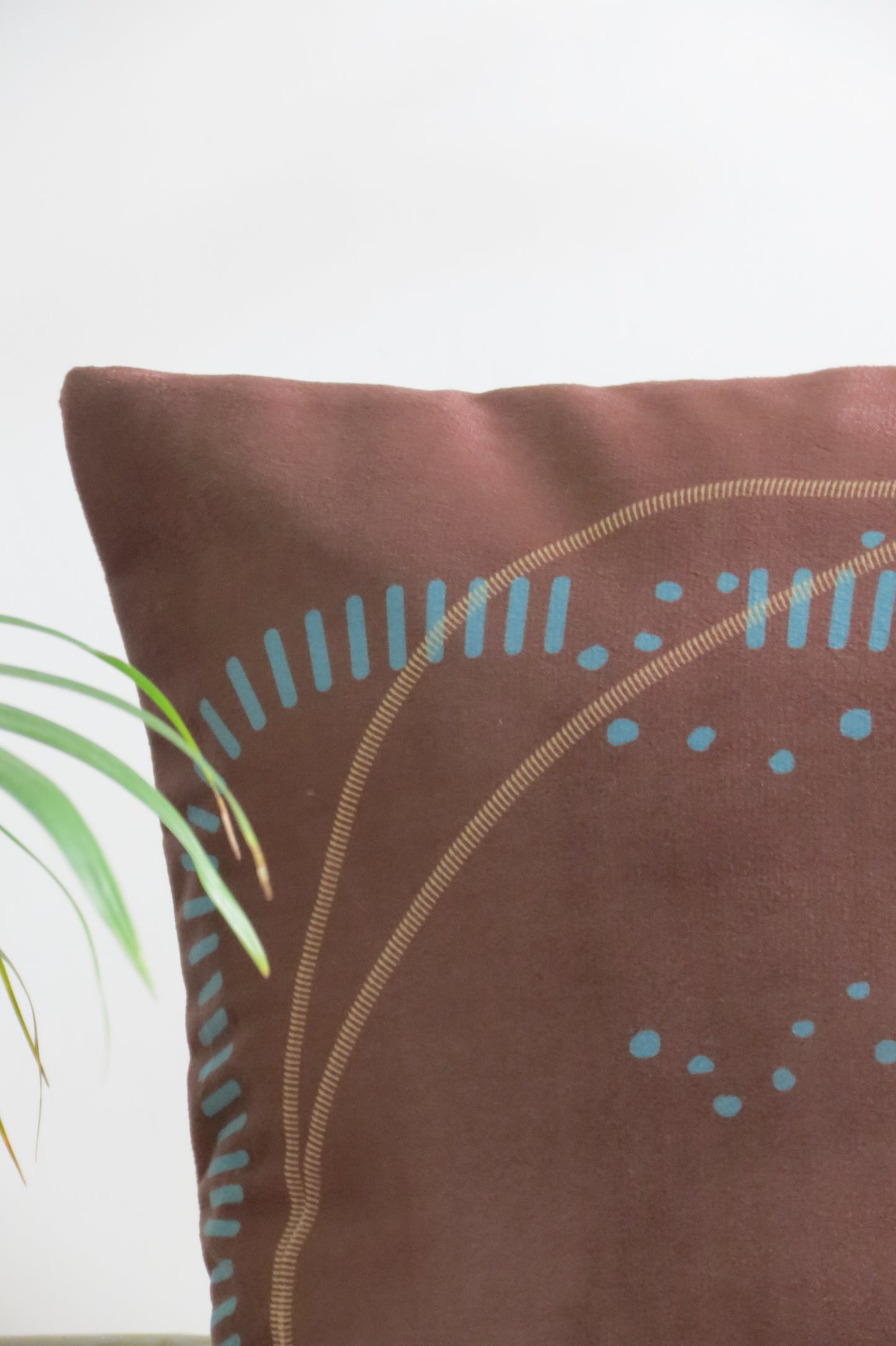 Abstract nature-inspired cushion cover