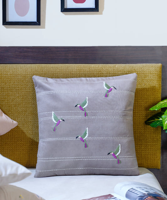 Spring Blooms hummingbirds Cushion Cover 16 inch