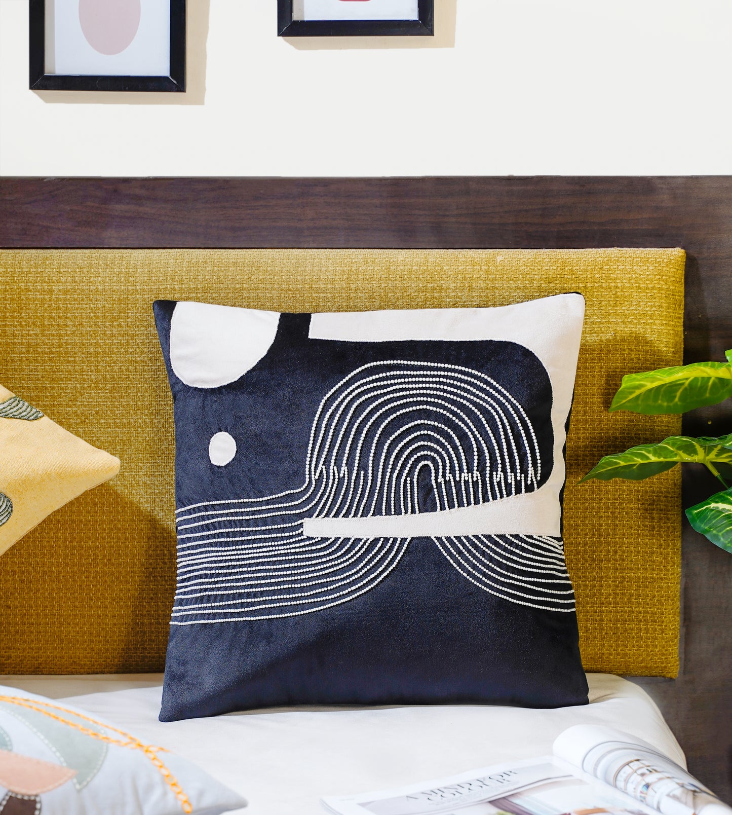 Mesmerizing Mystery Abstract Cushion Cover 16 Inch