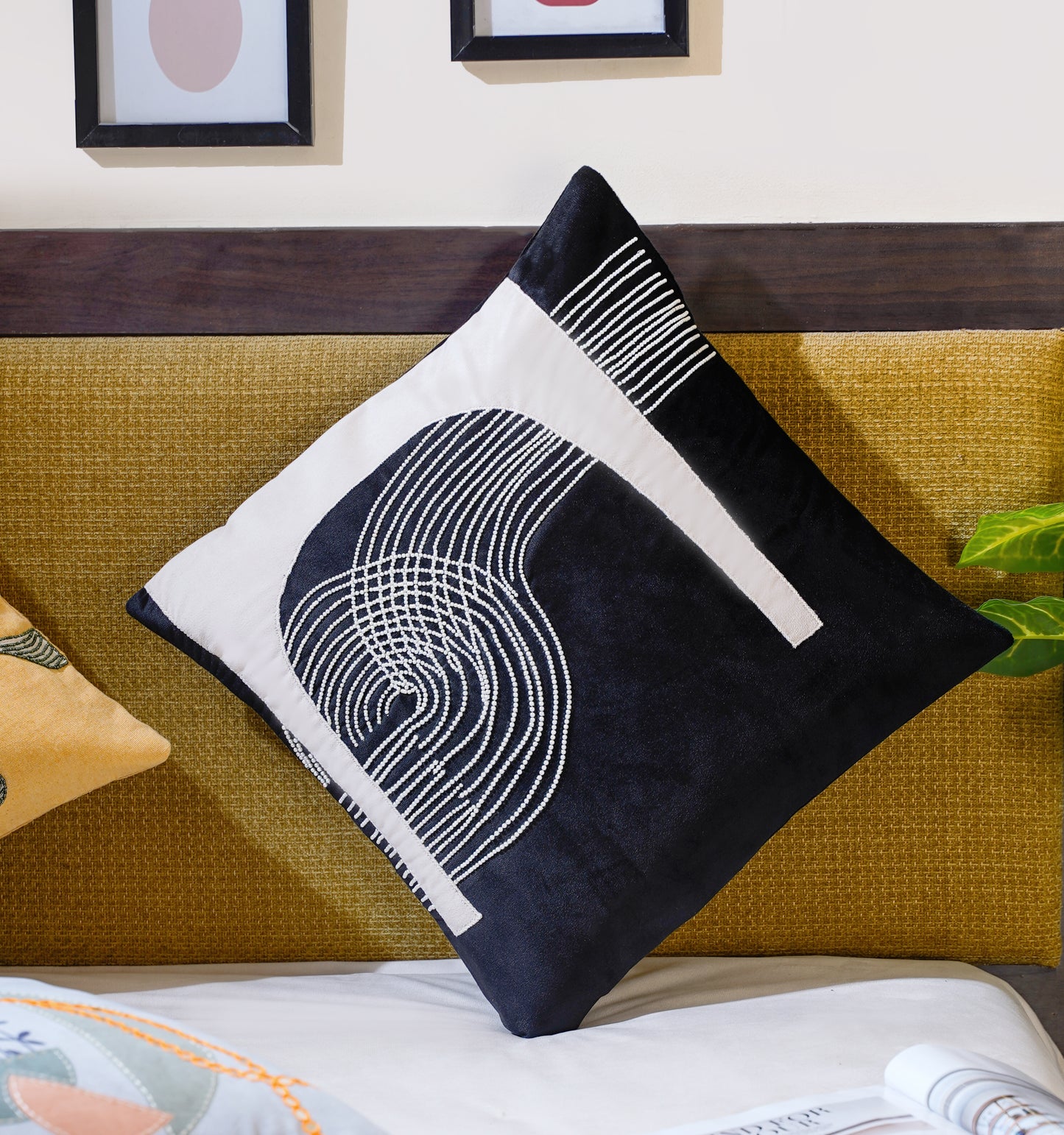 Mesmerizing Mystery Abstract Cushion Cover 16 Inch