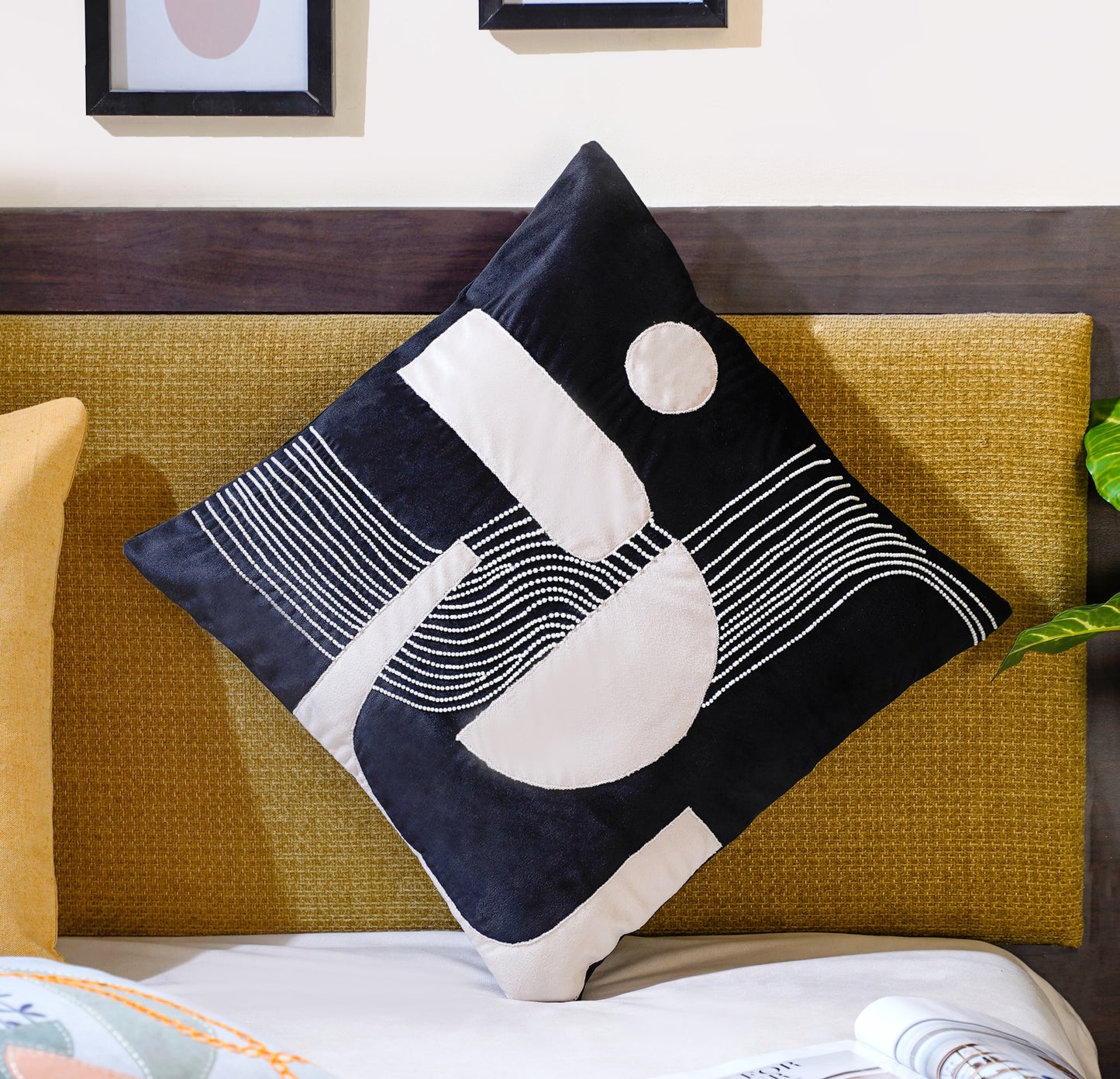 Mesmerizing Mystery Abstract Cushion Cover 16 Inch